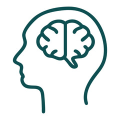 human head silhouette