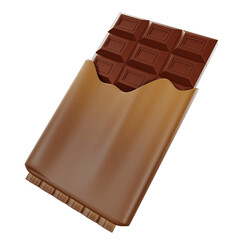 3d chocolate illustration