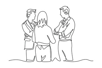 Skill and Training concept. Single line draw design vector graphic illustration.