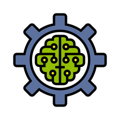 Artificial Intelligence Preferences Color Icon 