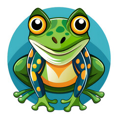 Obraz premium illustration of a frog on a white background