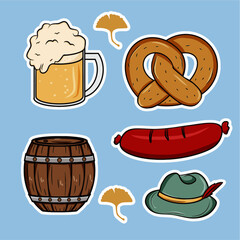 Set Of Octoberfest clip art element