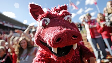 razorback mascot AI generated