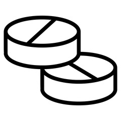 Pills capsule icon. Medical tablet vector illustration on isolated background. Healthcare drug sign business concept.