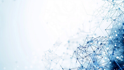 abstract blue background with connecting dots