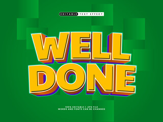 well done editable text effect in kids and game text style