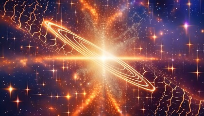 A Bright Star Bursts Through a Galaxy