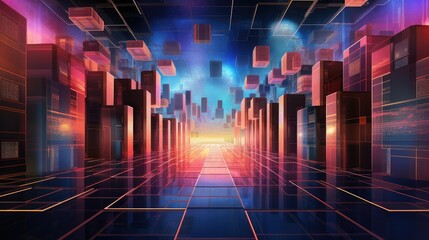 online internet digital background illustration technology web