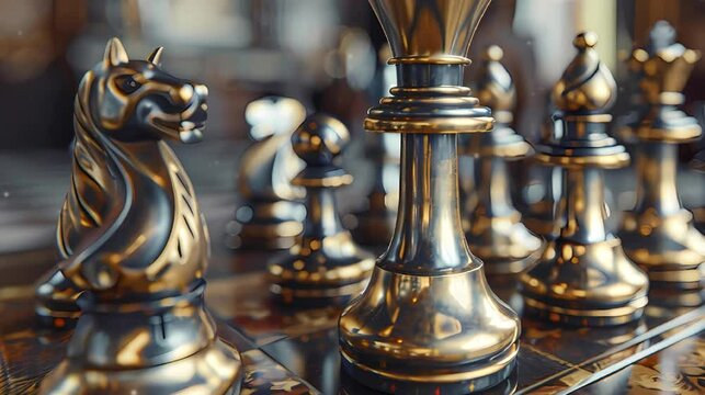 chess pieces on a chessboard