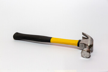 hammer on a white