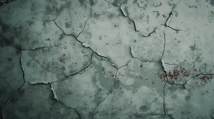 Obraz premium Close-up of weathered, cracked concrete surface with detailed texture. Imperfection and decay, background for various uses.