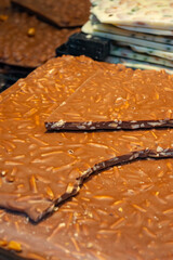 High quality artisanal made swiss chocolate from cocoa butter with different fillings