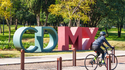 CDMX letters in Chapultepec Park