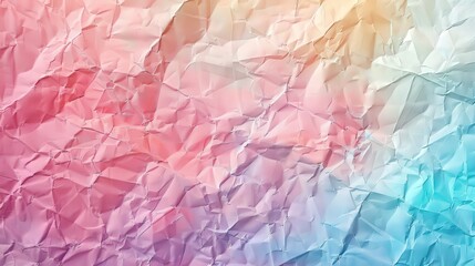 Fototapeta premium Pastel colored crumpled paper texture