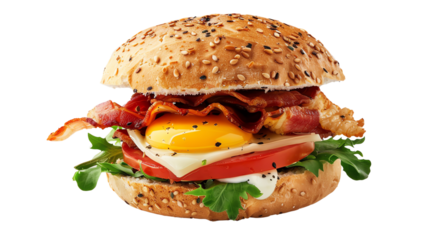 hamburger isolated on white