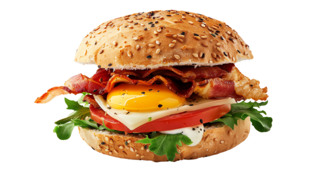 hamburger isolated on white