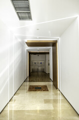 White hospital hallway