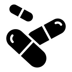 Pills capsule icon. Medical tablet vector illustration on isolated background. Healthcare drug sign business concept.