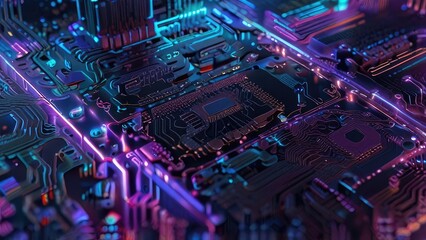 Obraz premium circuit board background