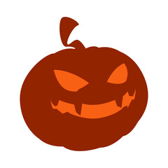 Hand drawn halloween pumpkins illustration