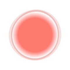 Hand drawn full moon illustration on white