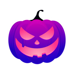 Hand drawn halloween pumpkins illustration