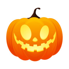 Hand drawn halloween pumpkins illustration