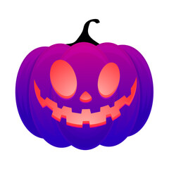 Hand drawn halloween pumpkins illustration