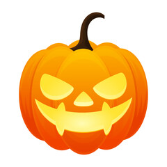 Hand drawn halloween pumpkins illustration