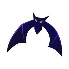Halloween bat on a white background