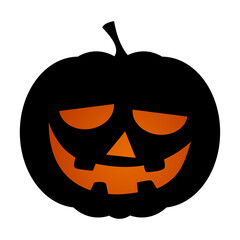 Halloween pumpkin isolated illustration on white background