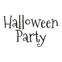 Happy halloween lettering design, Handwritten Halloween typography on white