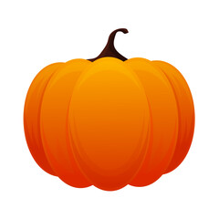 Pumpkin vegetable icon isolated on white background