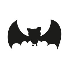 Bat silhouette solated on a white background