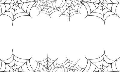 Spider web halloween background design
