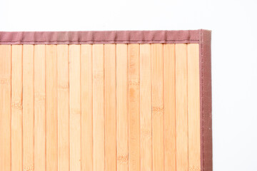 brown wood mat texture isolated on white background