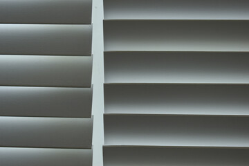 white window blinds in home, object for decorate interior of house