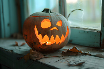 ハロウィーンのかぼちゃお化け