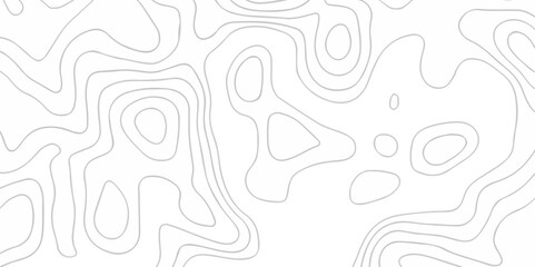 Topographic map background geographic line map with seamless ornament design. The black on white contours vector topography stylized height of the lines map.