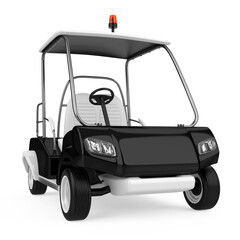 Fototapeta premium Golf Cart Isolated