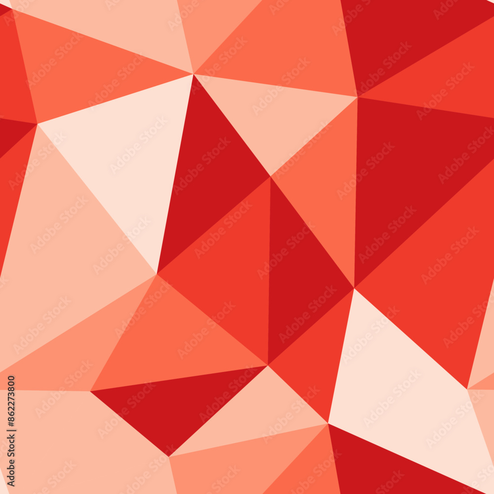 Poster geometric background. big triangles size. repeatable pattern. coral reef color palette. awesome vect
