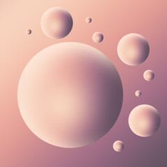 Water drops on gradient background bubble color concept graphic for illustration