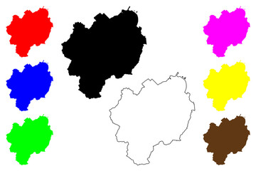 Sapporo City (State of Japan, island country, Hokkaido Prefecture) map vector illustration, scribble sketch City of Sapporo map