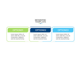 Vector infographic design template with icons. Business concept with 3 options or steps. Can be used for process diagram, workflow layout, info graph, annual report, flow chart.