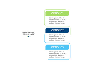 Vector infographic design template with icons. Business concept with 3 options or steps. Can be used for process diagram, workflow layout, info graph, annual report, flow chart.