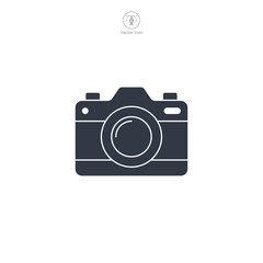 Camera Icon symbol vector illustration isolated on white background