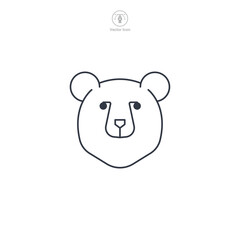 Bear Icon symbol vector illustration isolated on white background