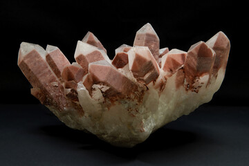 Quartz crystal formations, capturing the natural beauty and intricate details of these stunning mineral structures