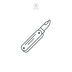 Swiss Knife Icon symbol vector illustration isolated on white background