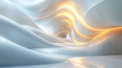 Fototapeta premium Detailed rendering of reverse zigzag light in a business tactical setting on white background